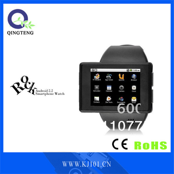 Wearable Electronic Device Android smart watch phone full touch screen dual core processors can download a