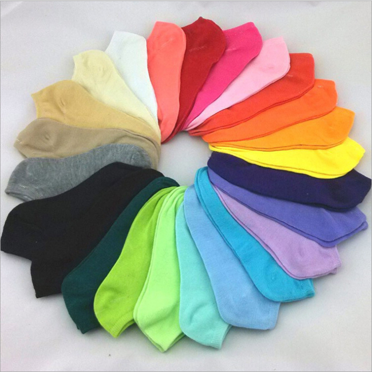 Free Shipping Children Colorful Candy Color Cotton Socks 2015 Spring Summer Girl Solid Color Sock Slippers
