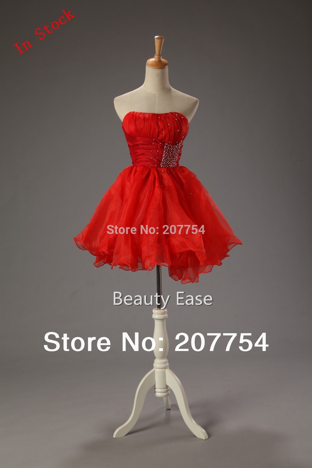 ... -Red-Short-Homecoming-Dresses-Beading-Little-Black-Dress-Size-6-8.jpg
