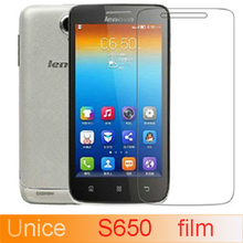 Free Shipping 5pcs LOT High Quality lenovo S650 Screen protective film Screen Protector for S650