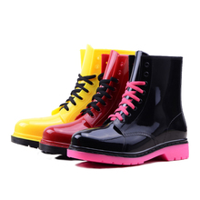 FREE SHIPPING 2013 Jelly Rainboots Fashion Waterproof Slip-resistant knee-high Shoes Female Crystal Martin Rain Boots