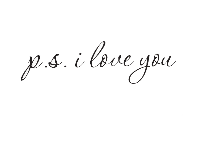 ... Decal Sticker Quote Vinyl Decorative P.S. I Love You Marriage Wedding