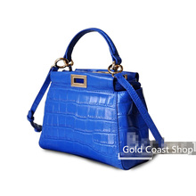 100% Genuine LEATHER Bags brand Fashion handbag Alligator Shoulder Bag THE BAG designer brand handbags high quality TOTES 2014