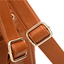 In 3 Color 2015 New Casual Leather Student Women Backpacks Vintage Brand Female School Outdoor Fun