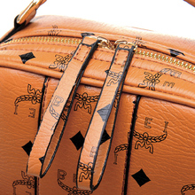 In 5Color 2015 New Casual Leather Student Women Backpacks Vintage Brand Female School Rivet Printing Bags
