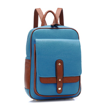 In 7Color 2015 New Casual Leather Student Women Backpacks Vintage Brand Female School Outdoor Fun Sports