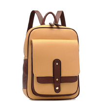 In 7Color 2015 New Casual Leather Student Women Backpacks Vintage Brand Female School Outdoor Fun Sports