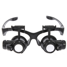 New Coming Updating Loupe 10x 15x 20x 25x Watch Repair Glasses Style Magnifier Eyewear Magnifier
