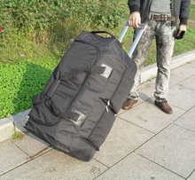 Free shipping Large capacity travel bag waterproof folding trolley luggage bag 32