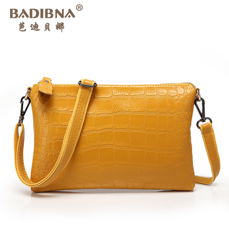 Women cowhide genuine leather brand designer handbag 2014 day clutches small shoulder fashion bag women retro