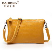 Women cowhide genuine leather brand designer handbag 2014 day clutches small shoulder fashion bag women retro