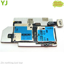 10 pcs/lot Original New SIM Card and Memory SD Card Contact Holder Flex Cable for Samsung Galaxy S3 S III SGH-T999/i747