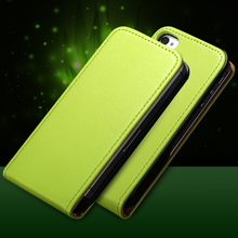 Retro Genuine Leather Magnetic Chip Case For Apple iPhone 4 4S 4G Vertical Flip Mobile Phone
