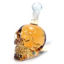 Crystal Skull Head Vodka Bottle 500ml BIG SIZE Mug Wine Beer Glass Caneca with Retail Package