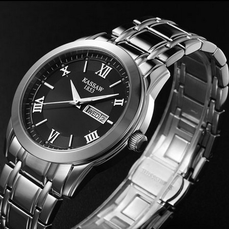 KASSAW-brand-men-full-stainless-steel-military-watch-quartz-dive-watch ...
