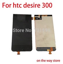 5pcs/lot mobile original phone replacement parts for htc desire 300 lcd display+touch screen digitizer glass free shipping