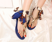 2014 summer new women sandals Roman style herringbone thong sexy metal buckle straps with flat sandals