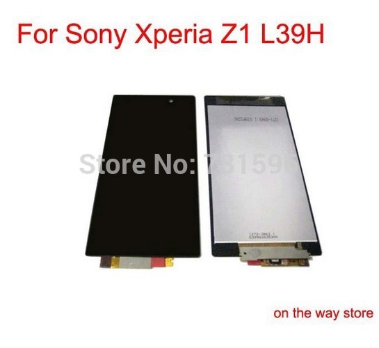 Free shipping for Sony Xperia Z1 L39H lcd display with touch screen digitizer glass original mobile