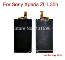 for Sony Xperia ZL L35h lcd display with touch screen digitizer glass original mobile phone replace parts free shipping