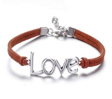 Free Shipping New Fashion Jewelry 50pcs Korea Velvet Rope Love Ms Bracelets Bangles DIY Jewelry 18cm
