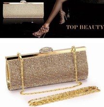 New Best Quality Women Small Bag Diamond Clutch Purses Rhinestone Evening Bag Crystal Sparkling Wedding Bridal