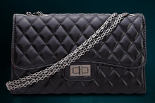 Free shipping Fashion cowhide 2014 sheepskin fashion women’s plaid chain bag one shoulder cross-body women’s handbag bags