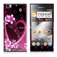 Free Shipping 1Pcs Stylish Floral Printing Grip Gel Silicone Case Cover For Lenovo K900