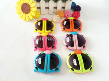 2015 Time limited Special Offer Freeshipping Children Fashion Cartoon Style Folding Baby Beetle Kids Sunglasses Child