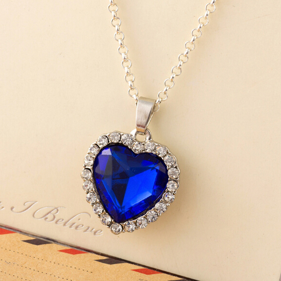 Heart of Ocean Titanic Crystal women Necklaces Pendants Ladies Favorite Fashion Jewelry BC1202