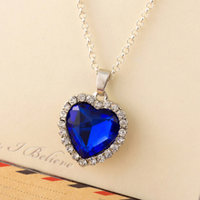 Min. is 6$ (mix order) Heart of Ocean Titanic Crystal women Necklaces & Pendants Ladies Favorite Fashion Jewelry 2N254