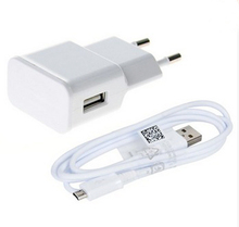 5V 2A USB data Sync micro Mobile phone Cable EU plug Wall Charger For Samsung Galaxy