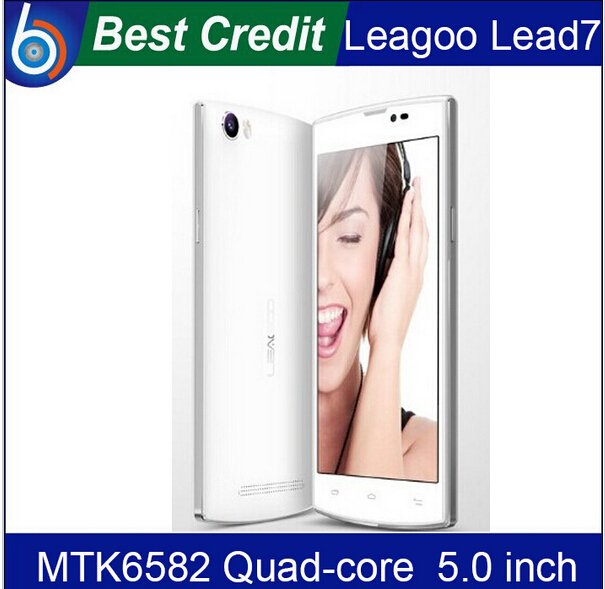 Original New Leagoo Lead 7 MTK6582 Quad core 1GB RAM 8GB ROM 5inch mobile phone 8MP