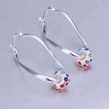 Free Shipping 925 Sterling Silver Earring Fine Fashion Silver Jewelry Earring Drop Earrings Top Quality SMTE245