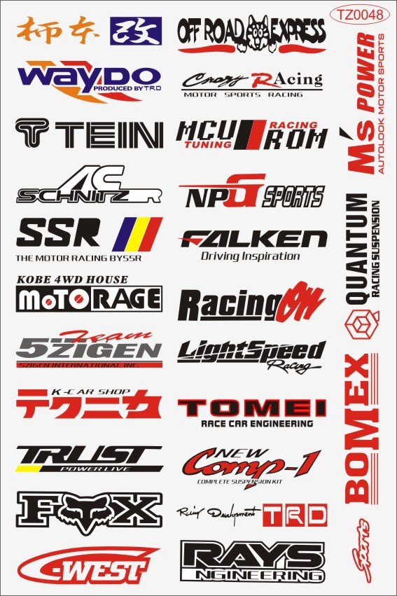 bike letter stickers