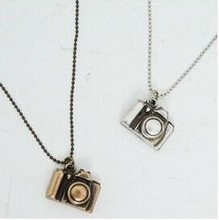 $10 (mix order) Free Shipping 2013 New Fashion Korean Jewelry  Camera Fashion Necklaces (Silver/Copper) R148 10g