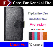 Six colors optional Multi-Function Card Slot Flip Leather Cases For Keneksi Fire Cover smartphone Slip-resistant Case