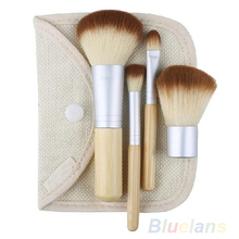2015 New 5pcs set Hot Selling BAMBOO Makeup Brush Set 5pcs Make Up Brushes 03RM