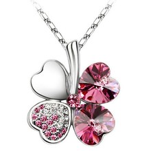 New Brand Necklace Fashion Jewelry Clover Necklace Statement Necklace Women Choker Crystal Necklaces Pendants 2207