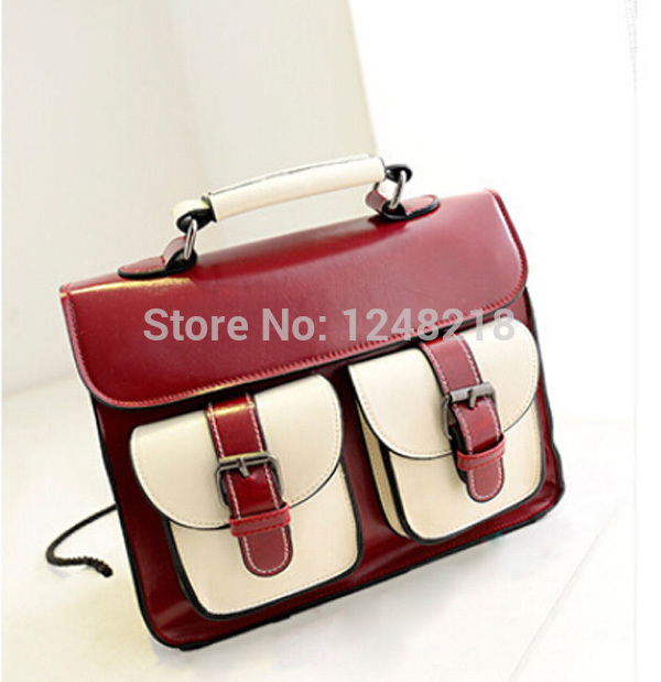 hot selling women s handbag fashion Patchwork small tote portable shoulder girls messenger bag
