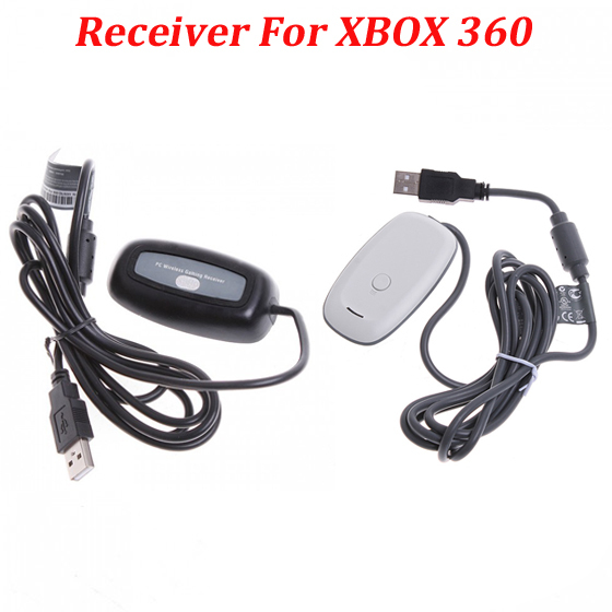 PC Wireless Controller Gaming Receiver Adapter For XBOX 360 + driver CD White/Black