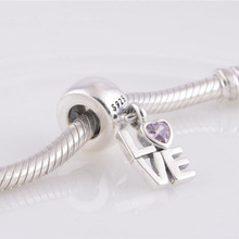 XLW336 2014 NEW Free Shipping 1p Jewelry 925 Silver Bead bar amulet bead European women Charm Beads Fits pandora Style Bracelets
