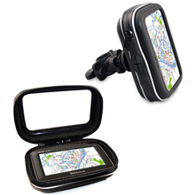 New Arrival  WaterProof Motorcycle Bike Handlebar Mount Case For Phone GPS 4.3″ Free Shipping & Wholesale
