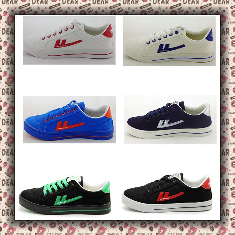 2014 SPRING SUMMER MEN WOMEN sneakers shoes FASHION WARRIOR unisex comfortable quality canvas sneakers shoes flats