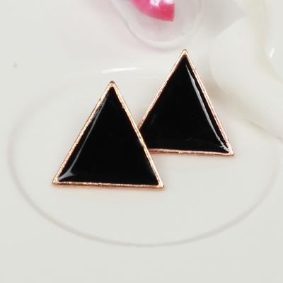 Free Shipping 10 mix order New Fashion Vintage Stunning Colorful Candy colored Earrings Geometric Triangle Jewelry