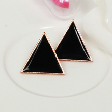 Free Shipping $10 (mix order) New Fashion Vintage Stunning Colorful Candy-colored Earrings Geometric Triangle Jewelry