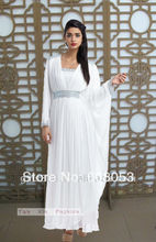 Yun Xia Brand new 2014 white kaftan middle east kaftan muslim abaya in dubai islamic clothing for women muslim dress YX049