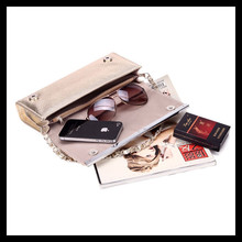 Golden chain set auger fashion ladies clutch evening bags and clutches women shoulder bag desigual luxury