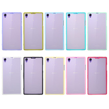 Clear Hard plastic for Sony Z1 Case Cover Soft TPU Protective skin for Sony Xperia Z1