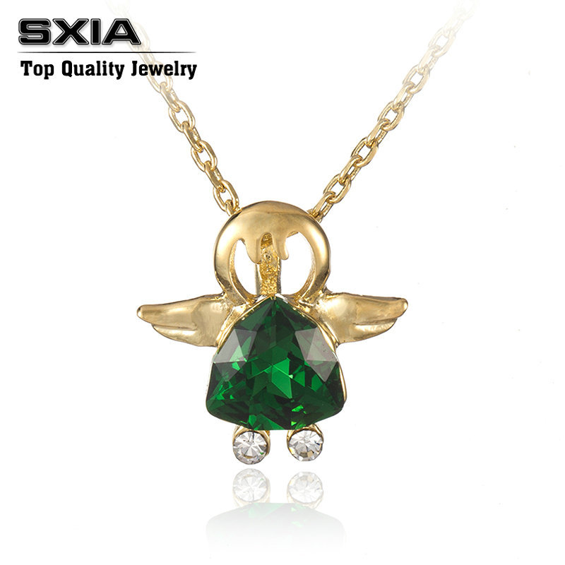 Fashion Angel Necklace New Arrival Gold Accessories Crystal Jewelry ...