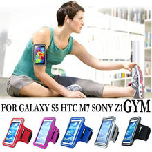 Sports Running Armband Durable Smartphone case For Samsung galaxy s5/htc m7/sony z1 Strap Phone Bags Drop Ship